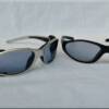 The Chopper glasses are available in 4 colors: shiny black/matte black. shiny chrome/satin black as seen here. Also available in matte black/shiny silver and shiny grey/shiny silver