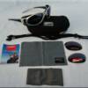 The Chopper glasses come with semi-rigid case, cleaning cloth , eye cups pouch & adjustable cord.