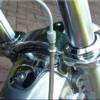 Super Brace fork stabilizer mounted on Virtual Riding TV's Harley-Davidson V-Rod.
Visit Super Brace's website for more information on the ultimate fork stabilizer for your make and model of motorcycle. http://www.superbrace.com