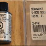 If you have a Harley-Davidson V-Rod with a silver frame and you're looking for touch up paint here's what you need.

V-Rod Silver Frame part number: 98600BNY