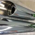 After doing a deep clean and polish, these Tab Performance baffled slip on mufflers came out pretty good.